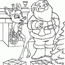Dessin à colorier: Père Noël (Personnages) #104826 - Coloriages à Imprimer Gratuits