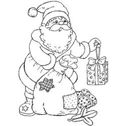 Dessin à colorier: Père Noël (Personnages) #104828 - Coloriages à Imprimer Gratuits