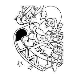 Dessin à colorier: Père Noël (Personnages) #104840 - Coloriages à Imprimer Gratuits