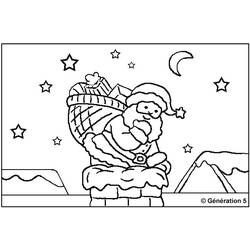 Dessin à colorier: Père Noël (Personnages) #104853 - Coloriages à Imprimer Gratuits