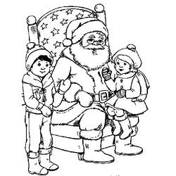 Dessin à colorier: Père Noël (Personnages) #104856 - Coloriages à Imprimer Gratuits