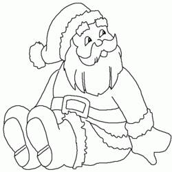 Dessin à colorier: Père Noël (Personnages) #104879 - Coloriages à Imprimer Gratuits