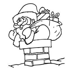Dessin à colorier: Père Noël (Personnages) #104907 - Coloriages à Imprimer Gratuits