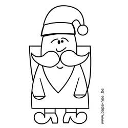 Dessin à colorier: Père Noël (Personnages) #104911 - Coloriages à Imprimer Gratuits