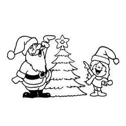 Dessin à colorier: Père Noël (Personnages) #104917 - Coloriages à Imprimer Gratuits