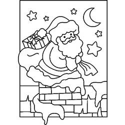 Dessin à colorier: Père Noël (Personnages) #104967 - Coloriages à Imprimer Gratuits