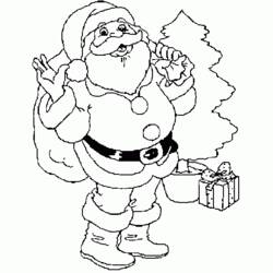 Dessin à colorier: Père Noël (Personnages) #104993 - Coloriages à Imprimer Gratuits