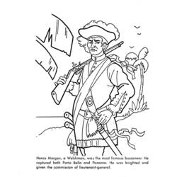 Dessin à colorier: Pirate (Personnages) #105155 - Coloriages à Imprimer Gratuits