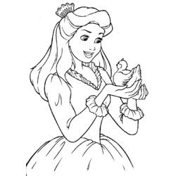 Dessin à colorier: Princesse (Personnages) #85175 - Coloriages à Imprimer Gratuits