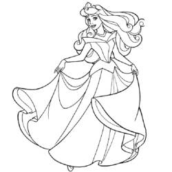 Dessin à colorier: Princesse (Personnages) #85176 - Coloriages à Imprimer Gratuits
