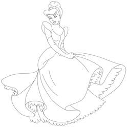 Dessin à colorier: Princesse (Personnages) #85183 - Coloriages à Imprimer Gratuits