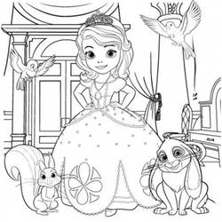 Dessin à colorier: Princesse (Personnages) #85196 - Coloriages à Imprimer Gratuits