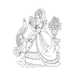 Dessin à colorier: Princesse (Personnages) #85202 - Coloriages à Imprimer Gratuits