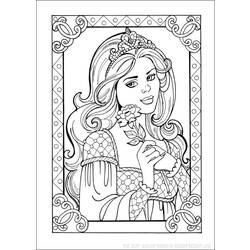 Dessin à colorier: Princesse (Personnages) #85244 - Coloriages à Imprimer Gratuits