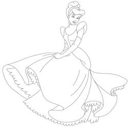 Dessin à colorier: Princesse (Personnages) #85301 - Coloriages à Imprimer Gratuits
