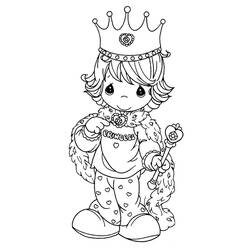 Dessin à colorier: Princesse (Personnages) #85303 - Coloriages à Imprimer Gratuits
