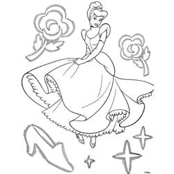 Dessin à colorier: Princesse (Personnages) #85323 - Coloriages à Imprimer Gratuits
