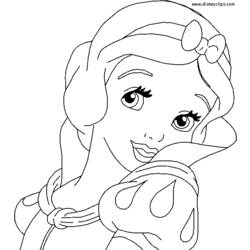Dessin à colorier: Princesse (Personnages) #85362 - Coloriages à Imprimer Gratuits