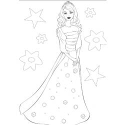 Dessin à colorier: Princesse (Personnages) #85387 - Coloriages à Imprimer Gratuits