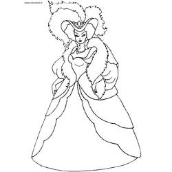 Dessin à colorier: Princesse (Personnages) #85430 - Coloriages à Imprimer Gratuits