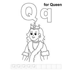 Dessin à colorier: Reine (Personnages) #106215 - Coloriages à Imprimer Gratuits