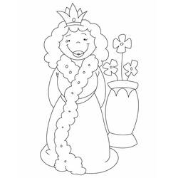 Dessin à colorier: Reine (Personnages) #106233 - Coloriages à Imprimer Gratuits