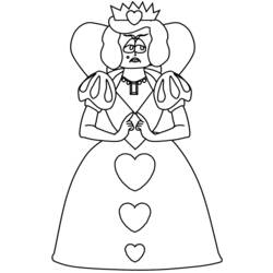 Dessin à colorier: Reine (Personnages) #106247 - Coloriages à Imprimer Gratuits