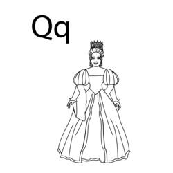 Dessin à colorier: Reine (Personnages) #106250 - Coloriages à Imprimer Gratuits