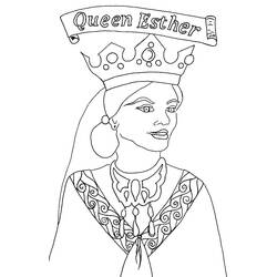 Dessin à colorier: Reine (Personnages) #106304 - Coloriages à Imprimer Gratuits