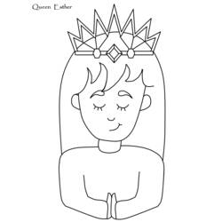 Dessin à colorier: Reine (Personnages) #106397 - Coloriages à Imprimer Gratuits