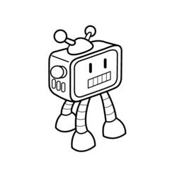 Dessin à colorier: Robot (Personnages) #106580 - Coloriages à Imprimer Gratuits