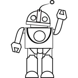 Dessin à colorier: Robot (Personnages) #106630 - Coloriages à Imprimer Gratuits