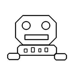 Dessin à colorier: Robot (Personnages) #106694 - Coloriages à Imprimer Gratuits