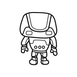 Dessin à colorier: Robot (Personnages) #106711 - Coloriages à Imprimer Gratuits