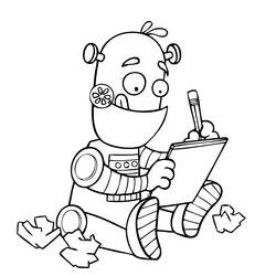 Dessin à colorier: Robot (Personnages) #106725 - Coloriages à Imprimer Gratuits