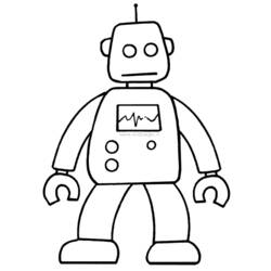 Dessin à colorier: Robot (Personnages) #106854 - Coloriages à Imprimer Gratuits