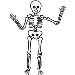 Dessin à colorier: Squelette (Personnages) #147408 - Coloriages à Imprimer Gratuits