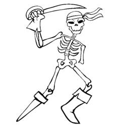 Dessin à colorier: Squelette (Personnages) #147420 - Coloriages à Imprimer Gratuits