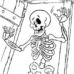 Dessin à colorier: Squelette (Personnages) #147422 - Coloriages à Imprimer Gratuits
