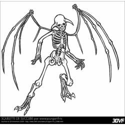 Dessin à colorier: Squelette (Personnages) #147426 - Coloriages à Imprimer Gratuits