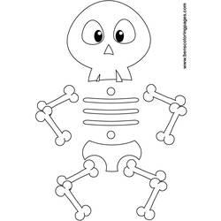 Dessin à colorier: Squelette (Personnages) #147435 - Coloriages à Imprimer Gratuits