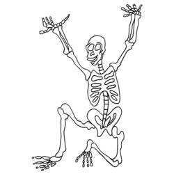 Dessin à colorier: Squelette (Personnages) #147439 - Coloriages à Imprimer Gratuits