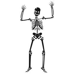 Dessin à colorier: Squelette (Personnages) #147441 - Coloriages à Imprimer Gratuits