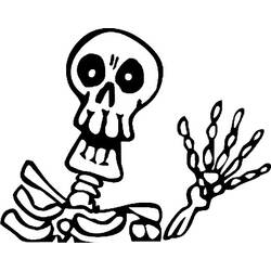 Dessin à colorier: Squelette (Personnages) #147495 - Coloriages à Imprimer Gratuits