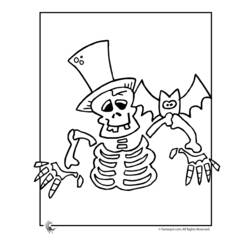 Dessin à colorier: Squelette (Personnages) #147496 - Coloriages à Imprimer Gratuits