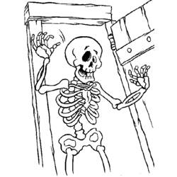 Dessin à colorier: Squelette (Personnages) #147547 - Coloriages à Imprimer Gratuits