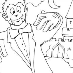 Dessin à colorier: Vampire (Personnages) #85916 - Coloriages à Imprimer Gratuits