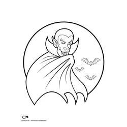 Dessin à colorier: Vampire (Personnages) #85921 - Coloriages à Imprimer Gratuits