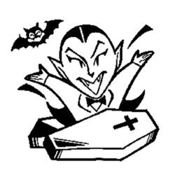 Dessin à colorier: Vampire (Personnages) #86011 - Coloriages à Imprimer Gratuits