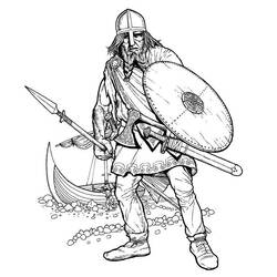 Dessin à colorier: Viking (Personnages) #149340 - Coloriages à Imprimer Gratuits